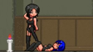 hentai women gets masturbated by dominatrix foot and squirt 1/2